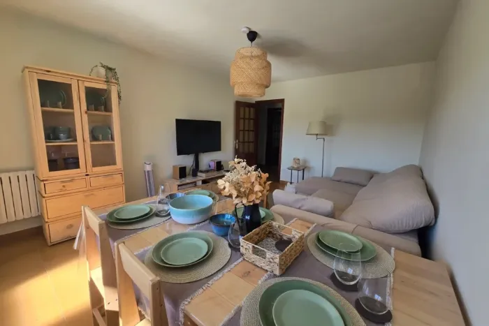 Dining area with dishes and sideboard