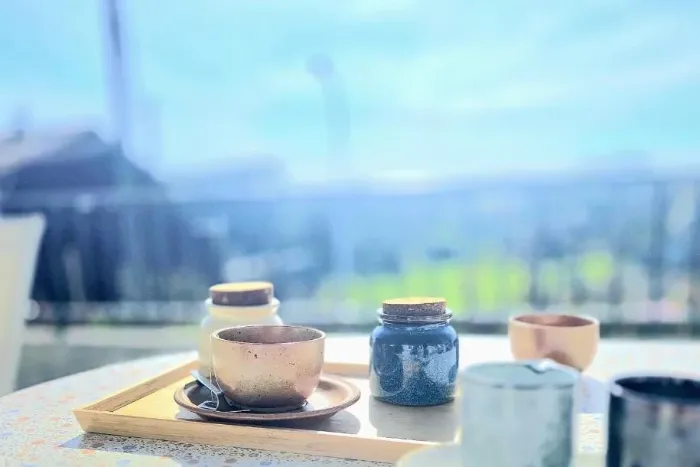 Coffee corner on the terrace