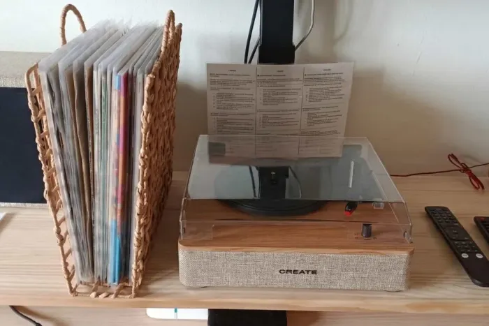 Leisure corner with record player